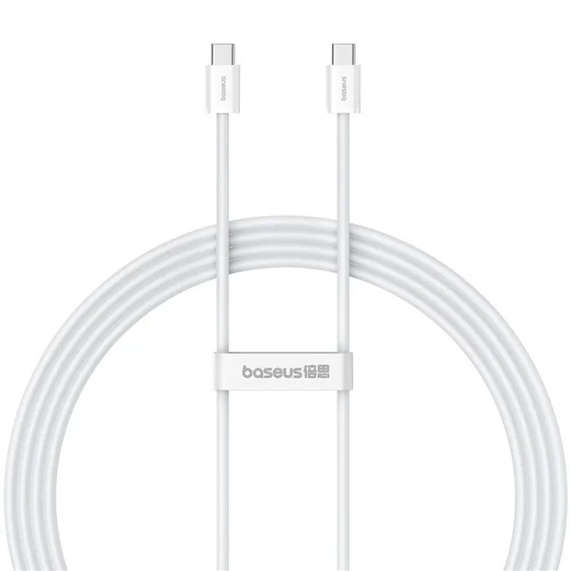 Baseus Superior Series 2 Gyors töltő adatkábel USB-C - USB-C 30W 2m Hold fehér