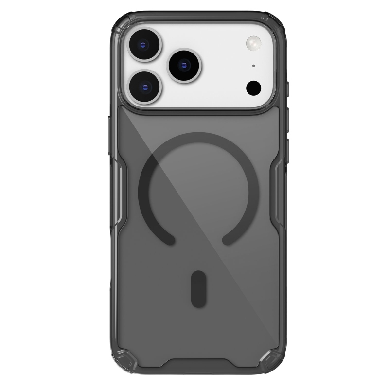 Nillkin Nature TPU PRO mágneses borító Apple iPhone 17 Pro Max-hoz Átlátszó fekete