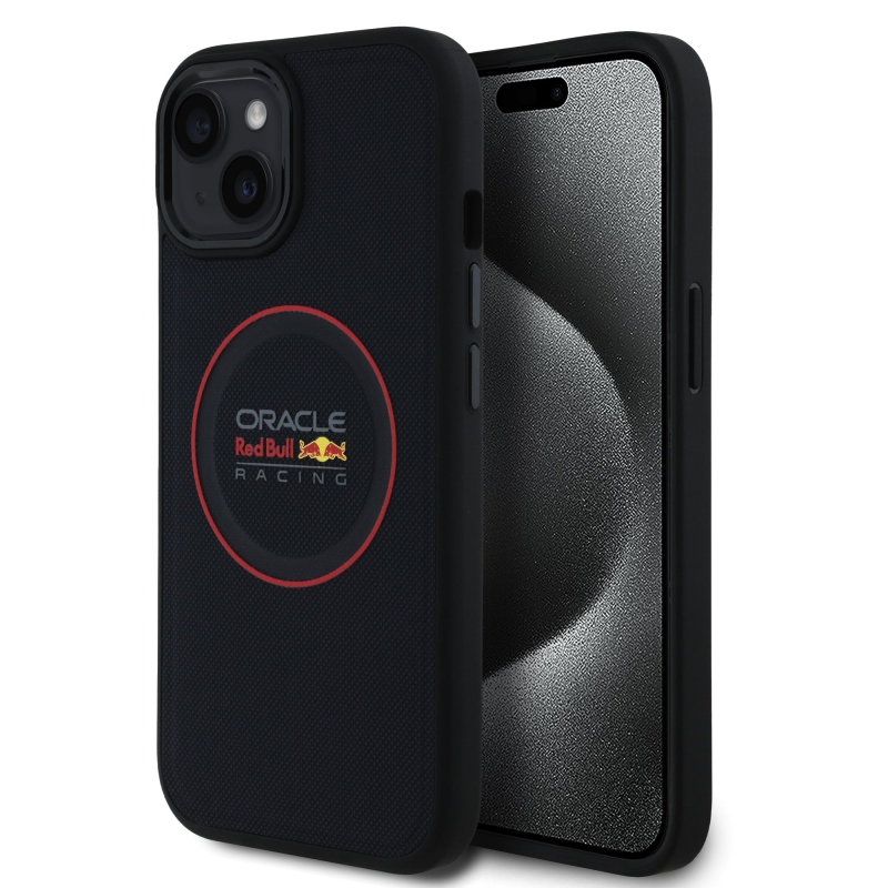Red Bull PU bőr piros gyűrűs MagSafe hátlap iPhone 14 tengerészgyalogsághoz