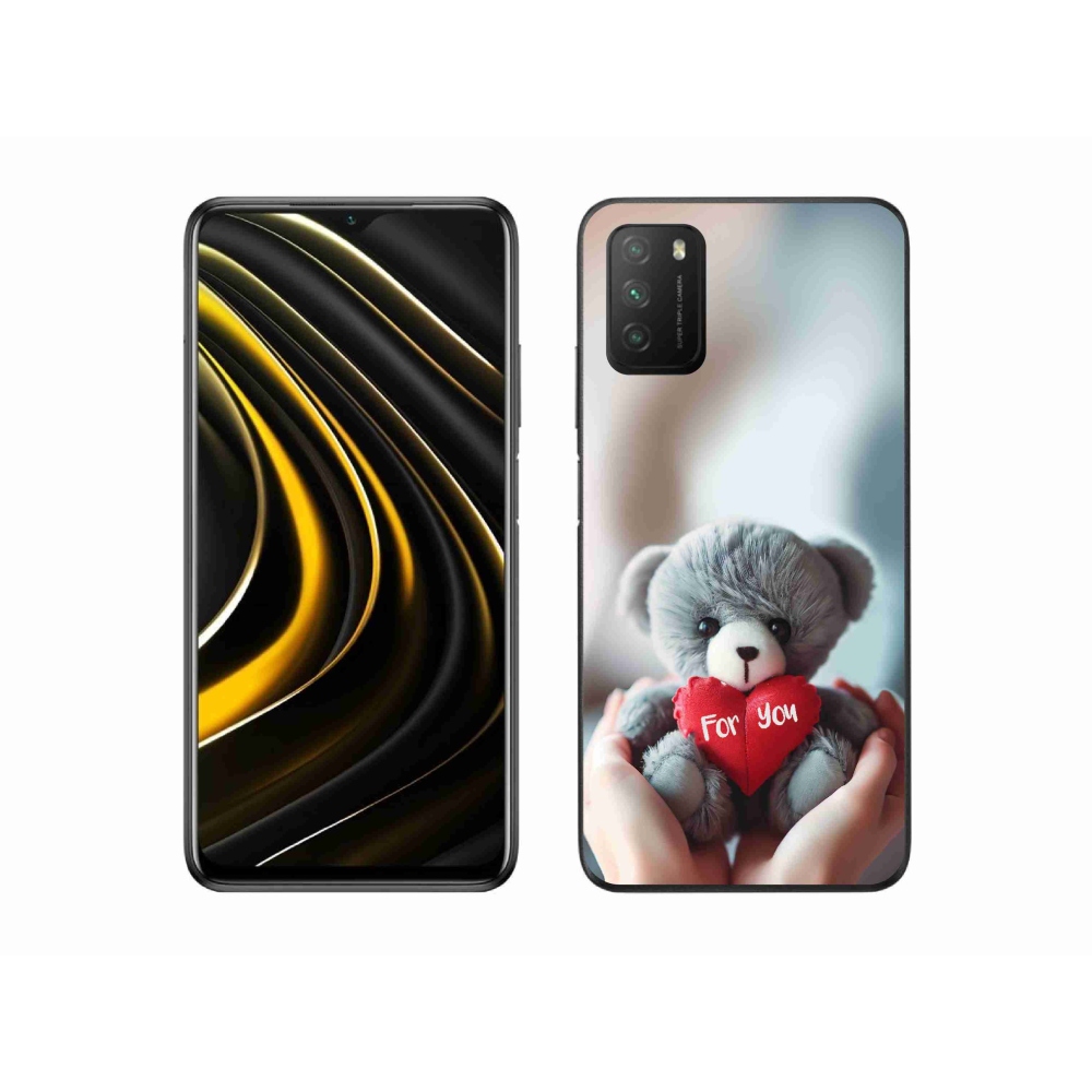 Gél borítás mmCase a Xiaomi Poco M3-hoz - mackó a szerelmeseknek