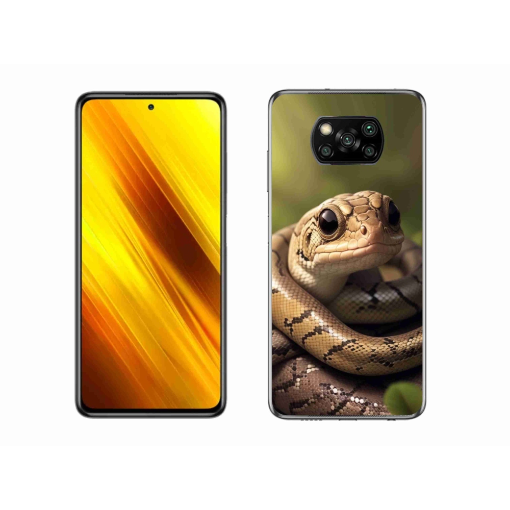 Gél borítás mmCase a Xiaomi Poco X3-hoz - kígyó 1