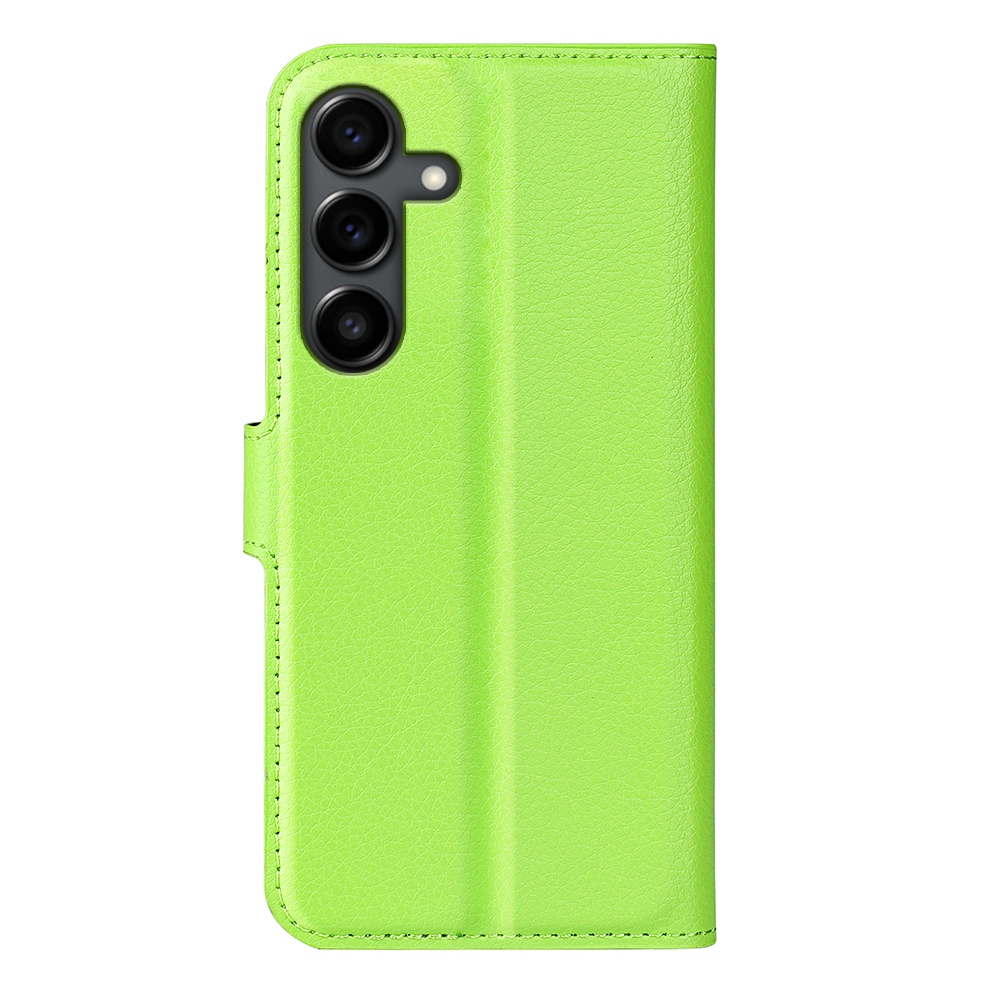 Litchi könyv tok Samsung Galaxy S25 FE készülékhez - zöld