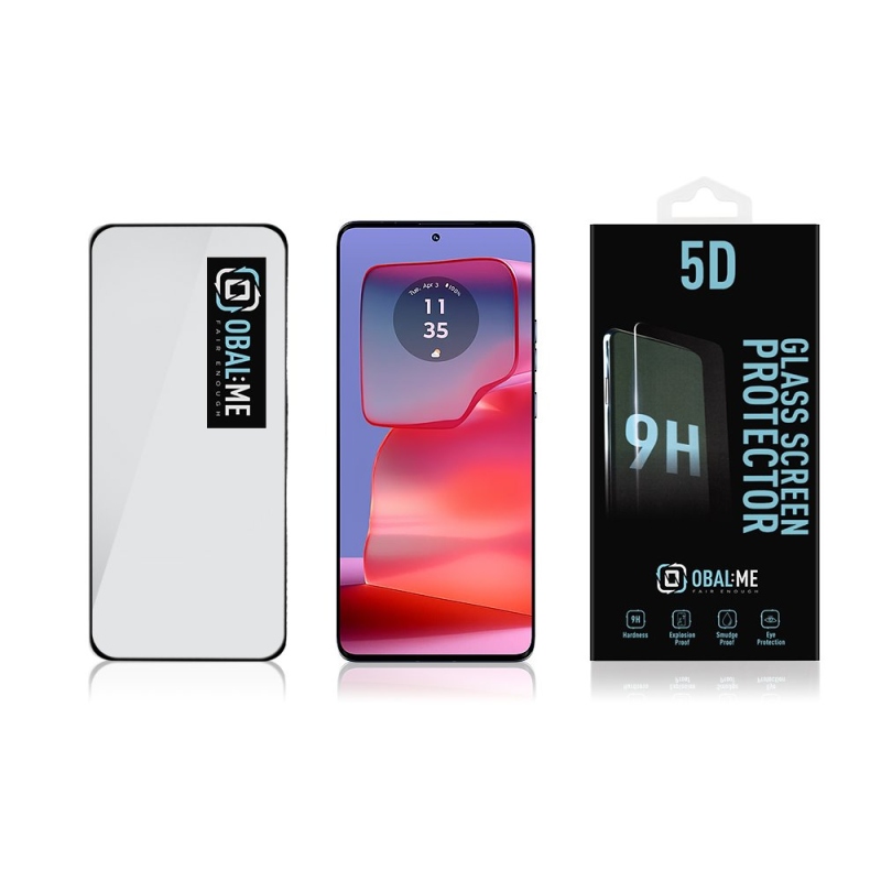 CSOMAG:ME 5D edzett üveg Motorola Edge 50/50 Pro/50 Ultra Fekete