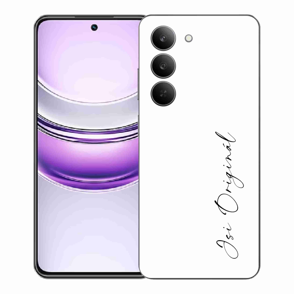 Gél borító mmCase a Realme 14x 5G-n - te vagy az eredeti fehér háttér