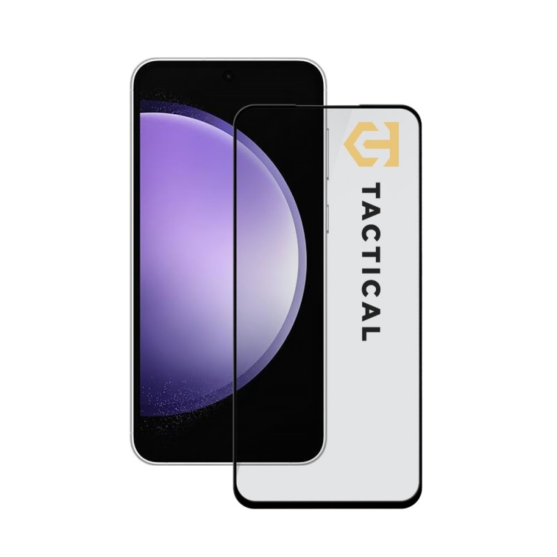 Taktikai üvegpajzs 5D üveg Samsung Galaxy S23 FE 5G Fekete