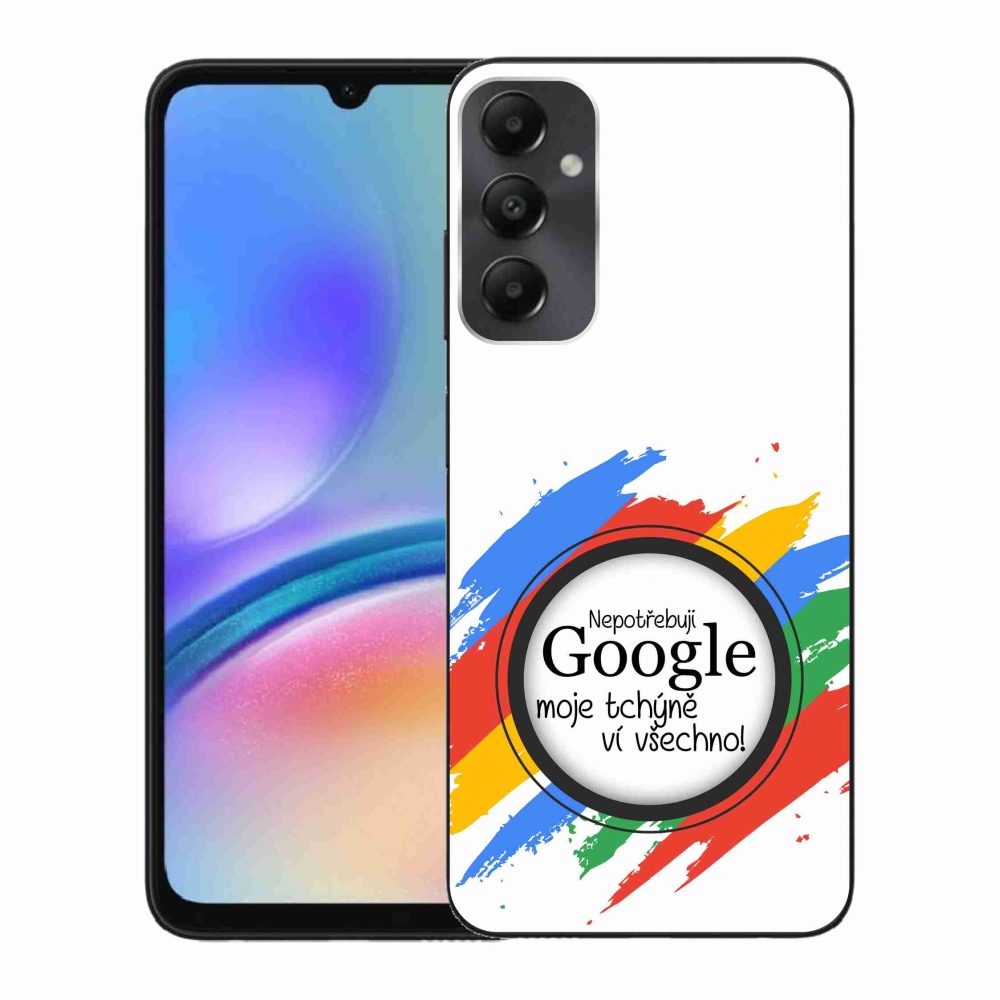 Gél borító mmCase Samsung Galaxy A05s - anyós tudja, minden fehér háttérrel