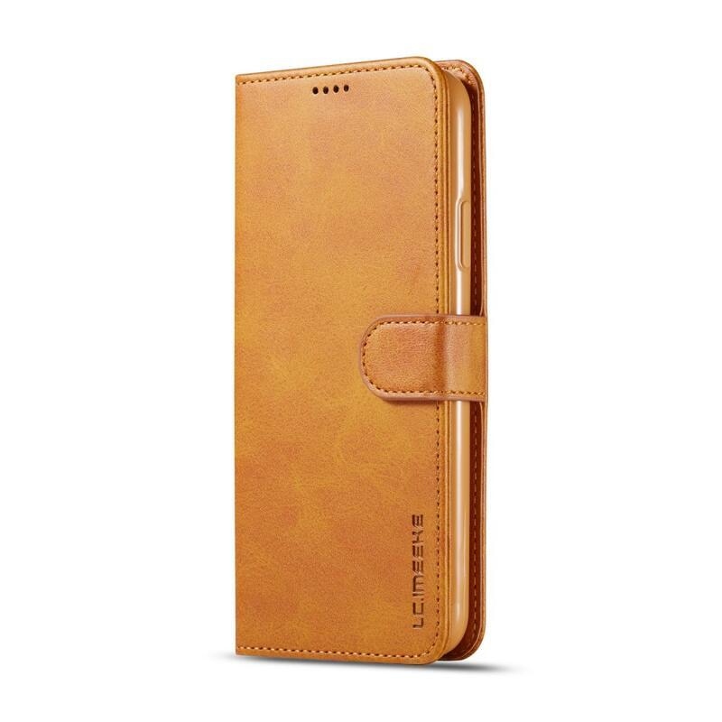 Imeek PU bőr pénztárca tok Apple iPhone 11 Pro Max 6.5 (2019) készülékhez - barna