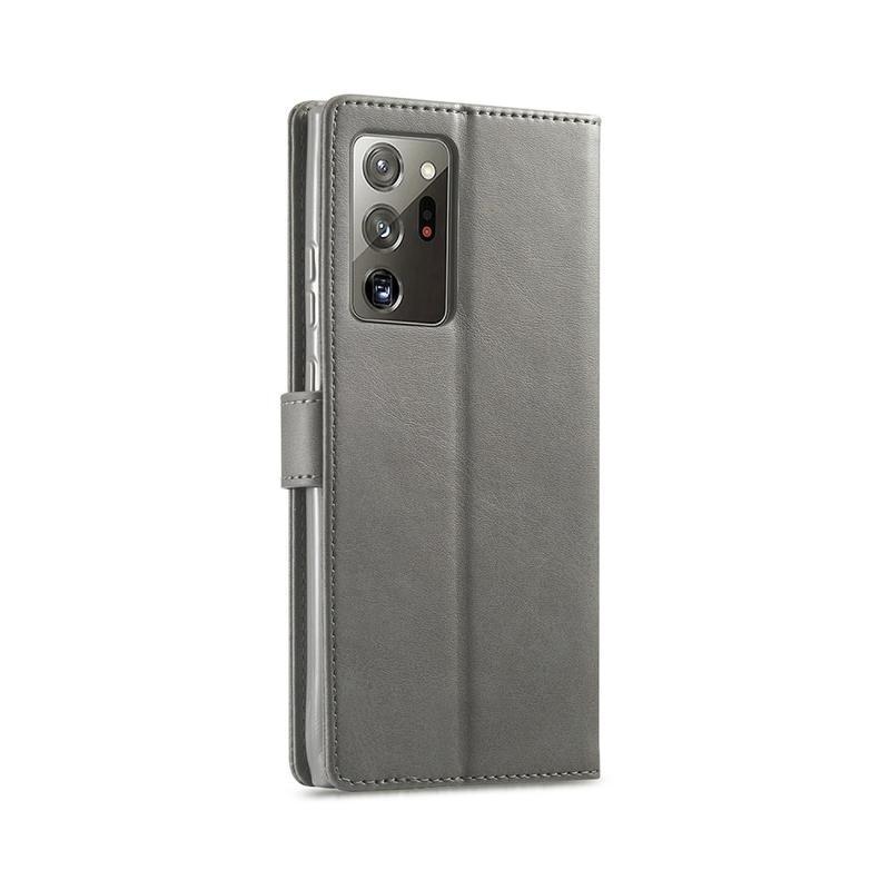 IMEEKE PU bőr pénztárca tok Samsung Galaxy Note 20 Ultra-hoz - szürke