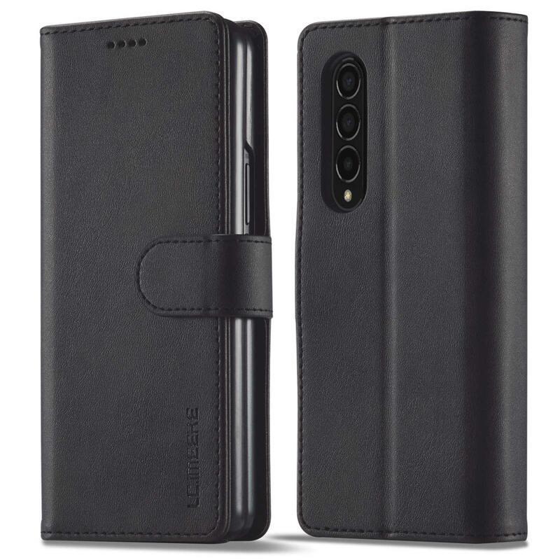 IMEEKE PU bőr tok a Samsung Galaxy Z Fold4 5G készülékhez - fekete