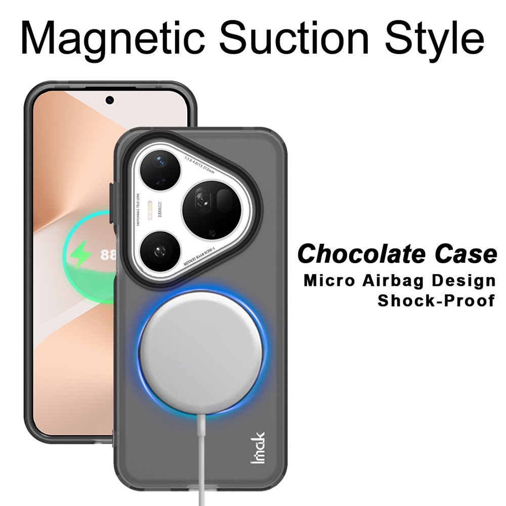 IMK candy gél tok MagSafe-fel Huawei Pura 80 Ultra - fekete