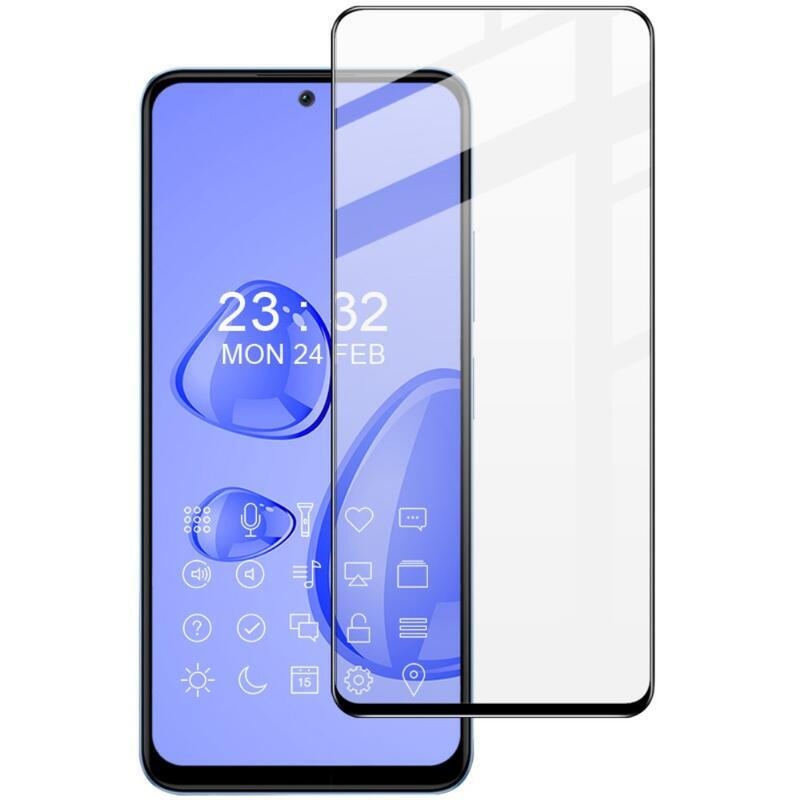 IMK teljes képernyő edzett üveg Xiaomi Redmi Note 12 4G - fekete
