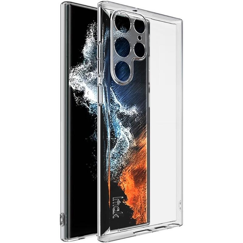 IMK átlátszó zselés tok Samsung Galaxy S22 Ultra 5G - átlátszó