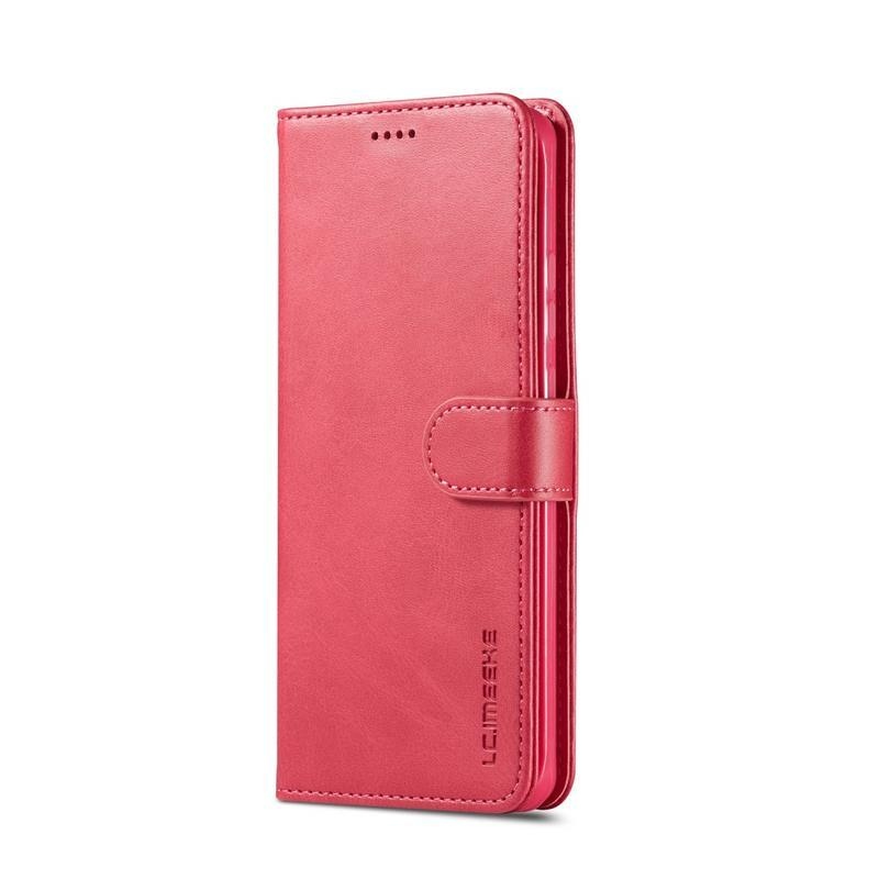 IMK PU bőr pénztárca tok Huawei P40 Pro-hoz - piros