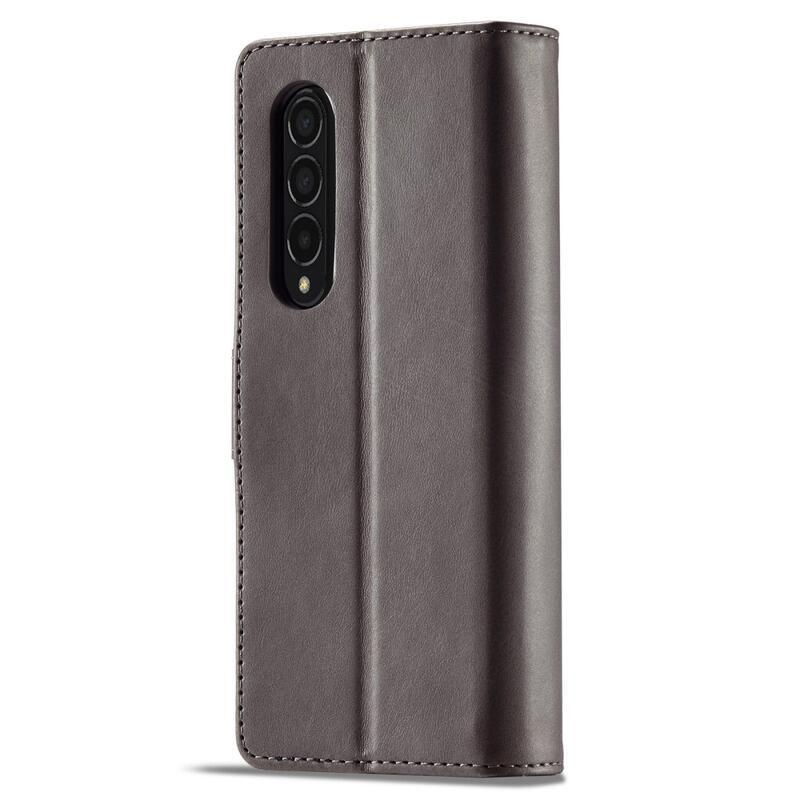 IMK PU bőr tok a Samsung Galaxy Z Fold4 5G készülékhez - szürke