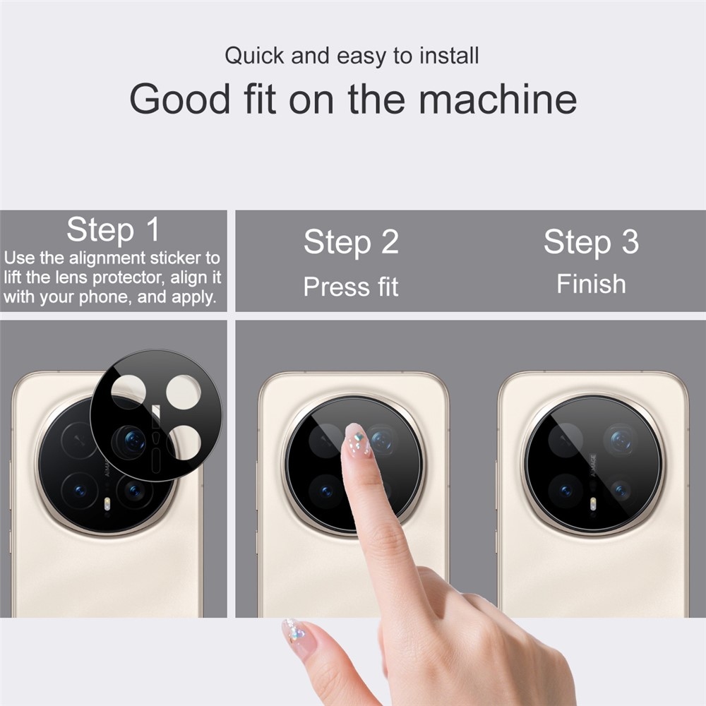 IMK kamera lencse üveg a Honor Magic 8 Pro 5G fényképezőgépen - fekete