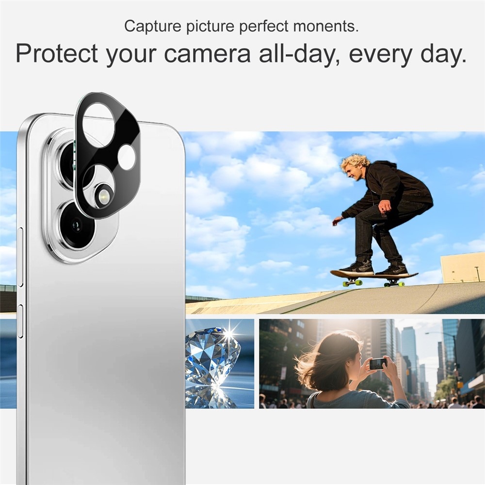 IMK fényképezőgép lencseüveg Honor 400-hoz - fekete