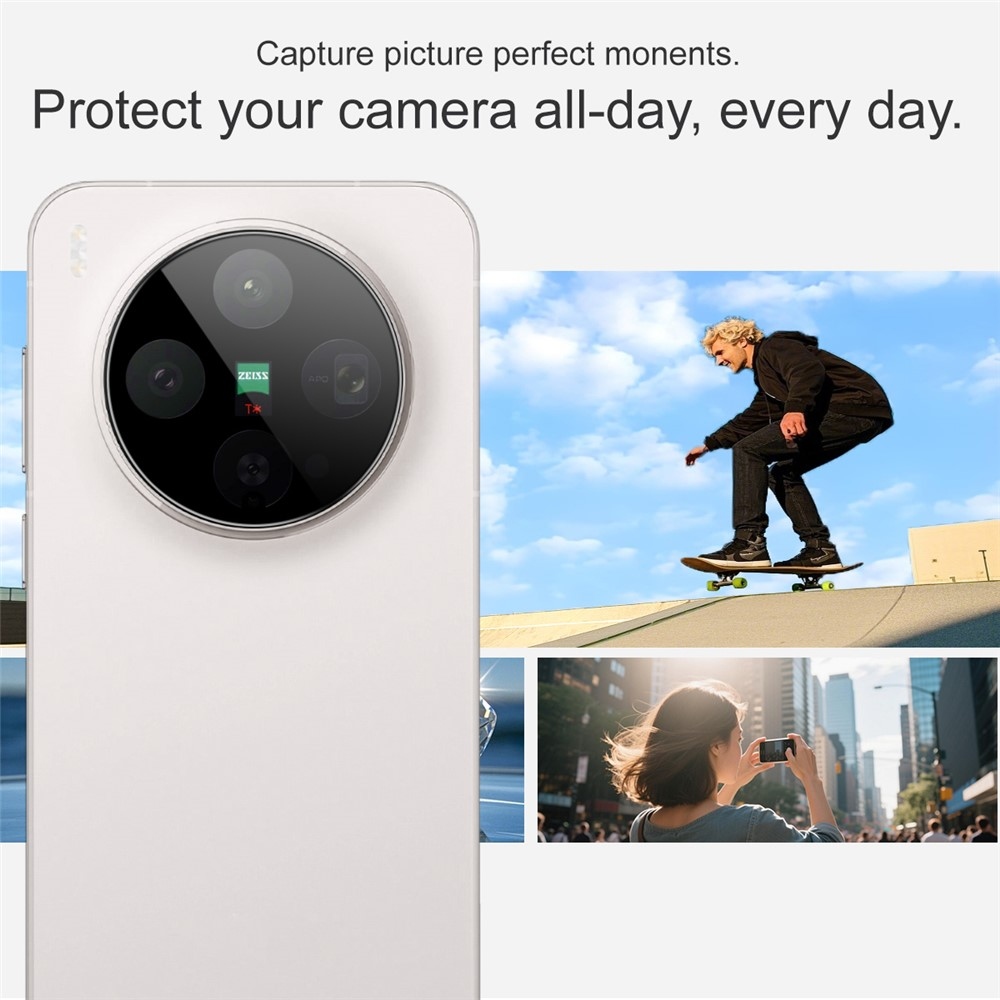 IMK kamera lencse üveg a Vivo X300 5G készülékhez - fekete