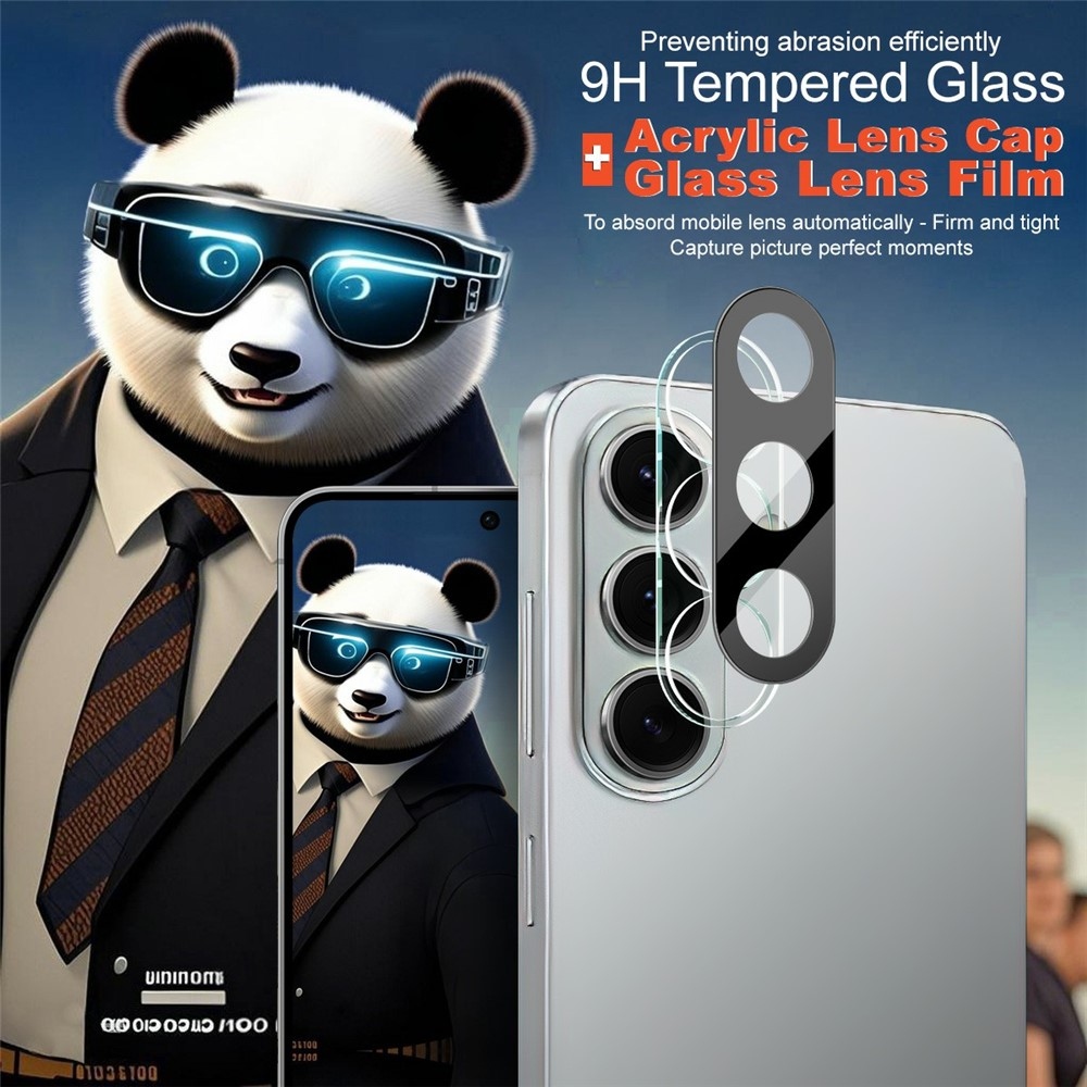 IMK kamera lencse üveg Samsung Galaxy S26-hoz - fekete