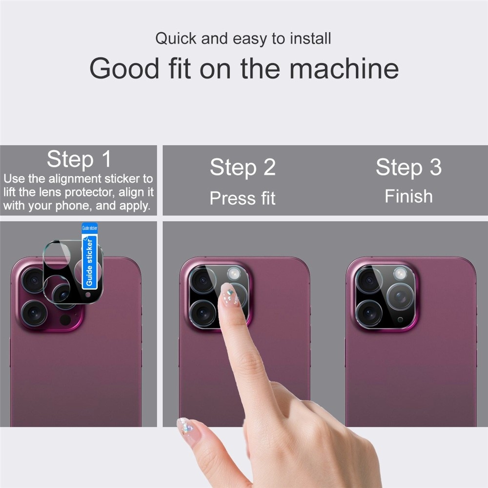 IMK kamera lencse üveg Samsung Galaxy S26+-hoz - fekete
