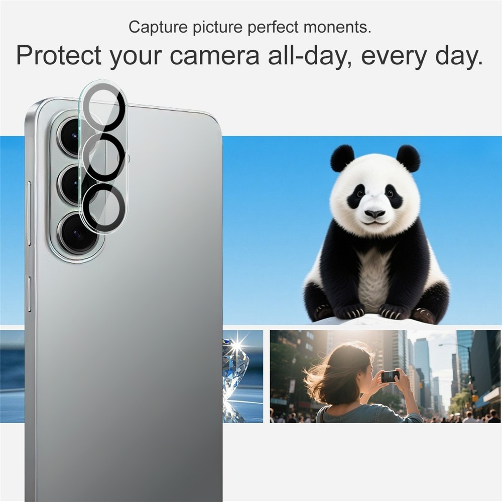 IMK kamera lencse üveg Samsung Galaxy S26+ - fekete gyűrűk