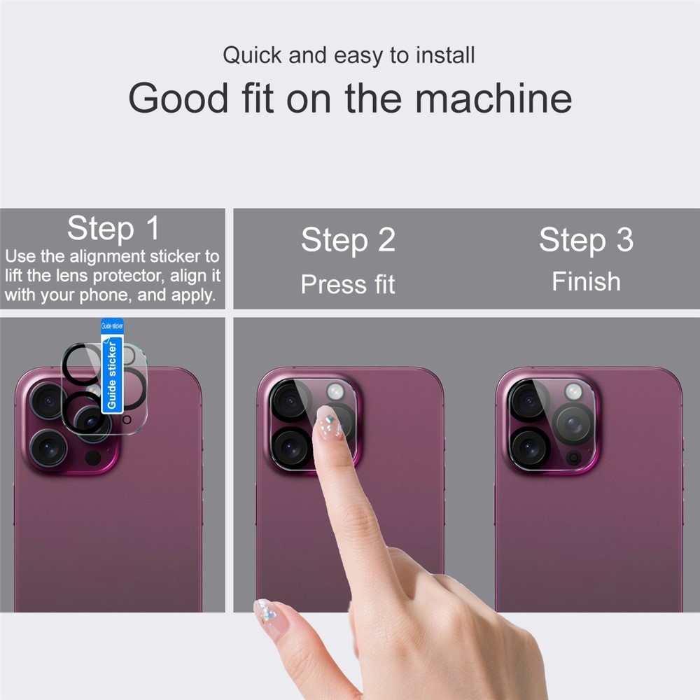 IMK kamera lencse üveg Samsung Galaxy S26 Ultra - fekete gyűrűk