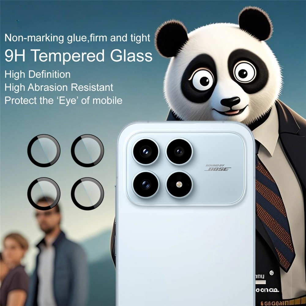 IMK kamera lencse üveg a Xiaomi Poco F8 Pro 5G-n (különálló üveg) alkalmazáskerettel