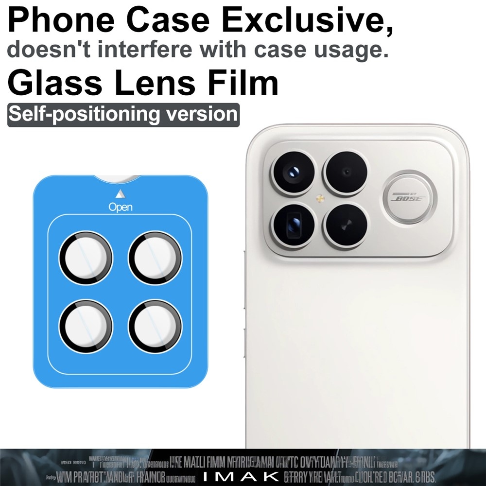 IMK kamera lencse üveg a Xiaomi Poco F8 Ultra 5G-n (különálló üveg) alkalmazáskerettel