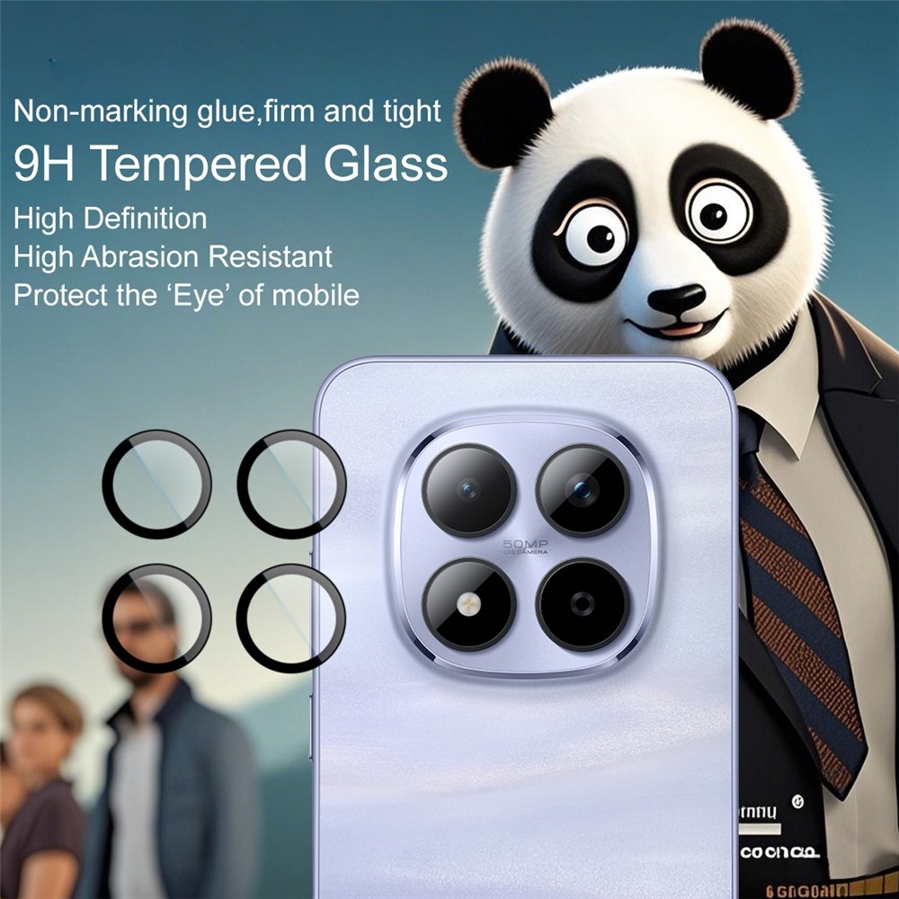 IMK kamera lencse üveg Xiaomi Redmi Note 15 Pro+ 5G/ Note 15 Pro 5G (különálló üveg) alkalmazással keretben