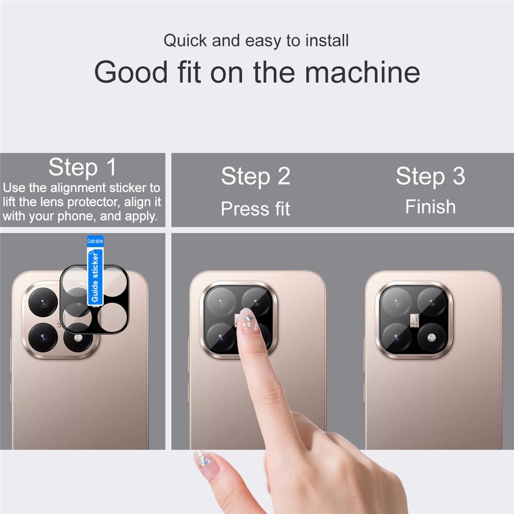 IMK üveglencse a Xiaomi 15T-n - fekete