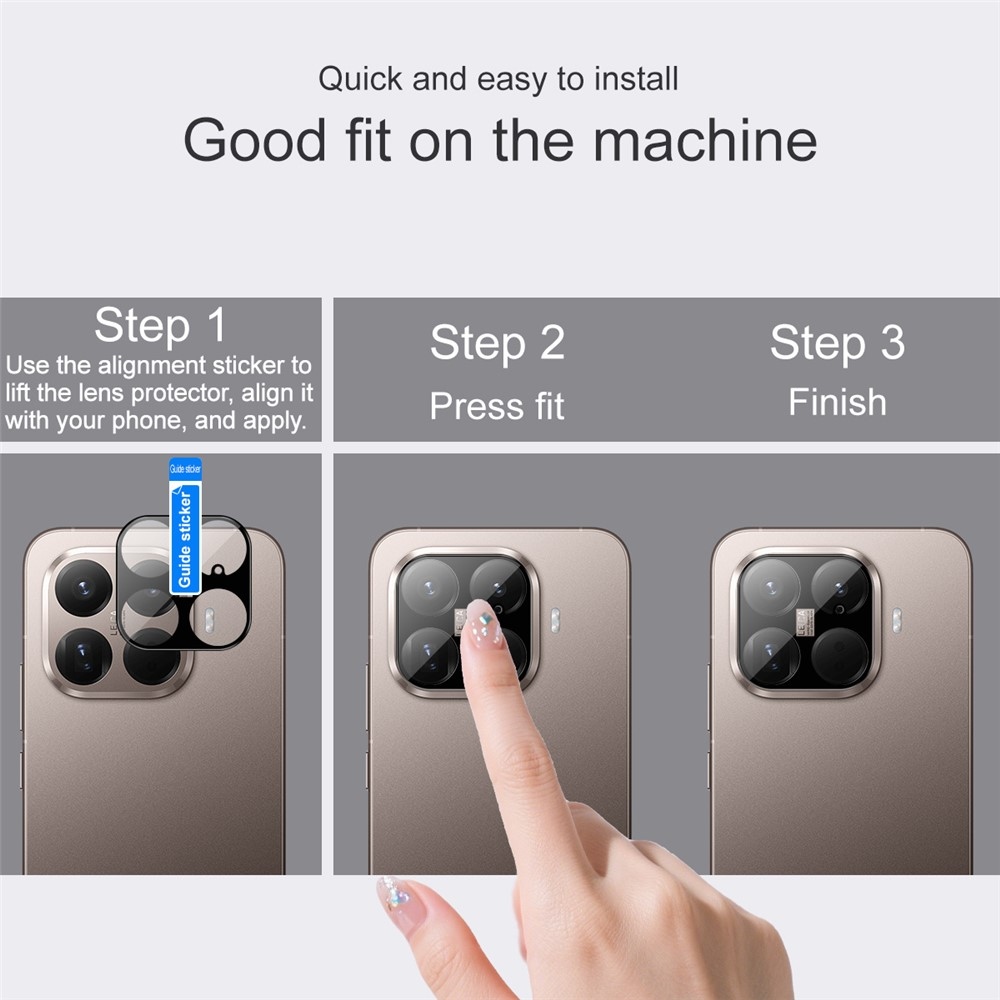 IMK üveglencse a Xiaomi 15T Pro-n - fekete