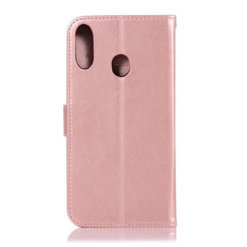 Impresszum bőr pénztárca tok Samsung Galaxy A30 / A20 - rózsaarany