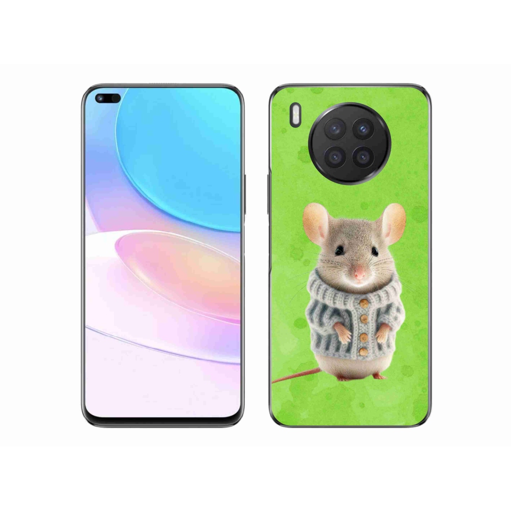 Gél borítás mmCase a Huawei Nova 8i készülékhez - egér pulóverben