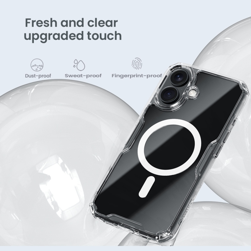 Nillkin Nature TPU PRO mágneses borítás Apple iPhone 16-hoz Átlátszó