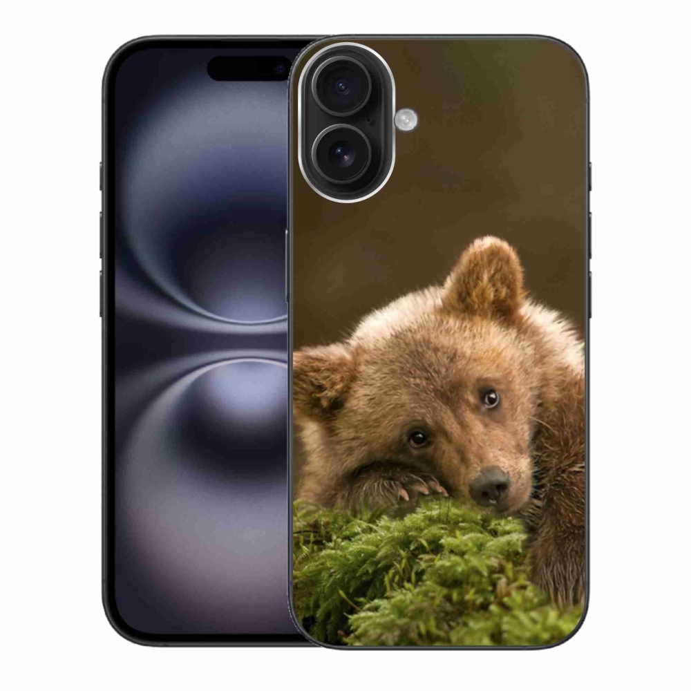 Zselés borítás mmCase iPhone 16 Plus készülékhez - medve