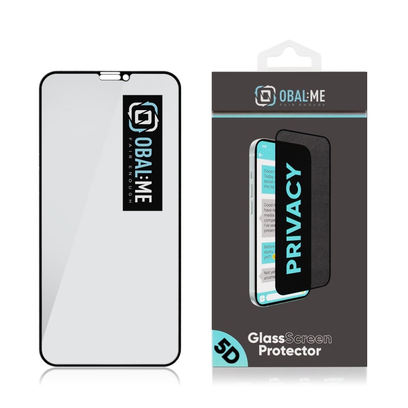 CSOMAG:ME Privacy 5D edzett üveg Apple iPhone 11 Pro/XS/X Fekete