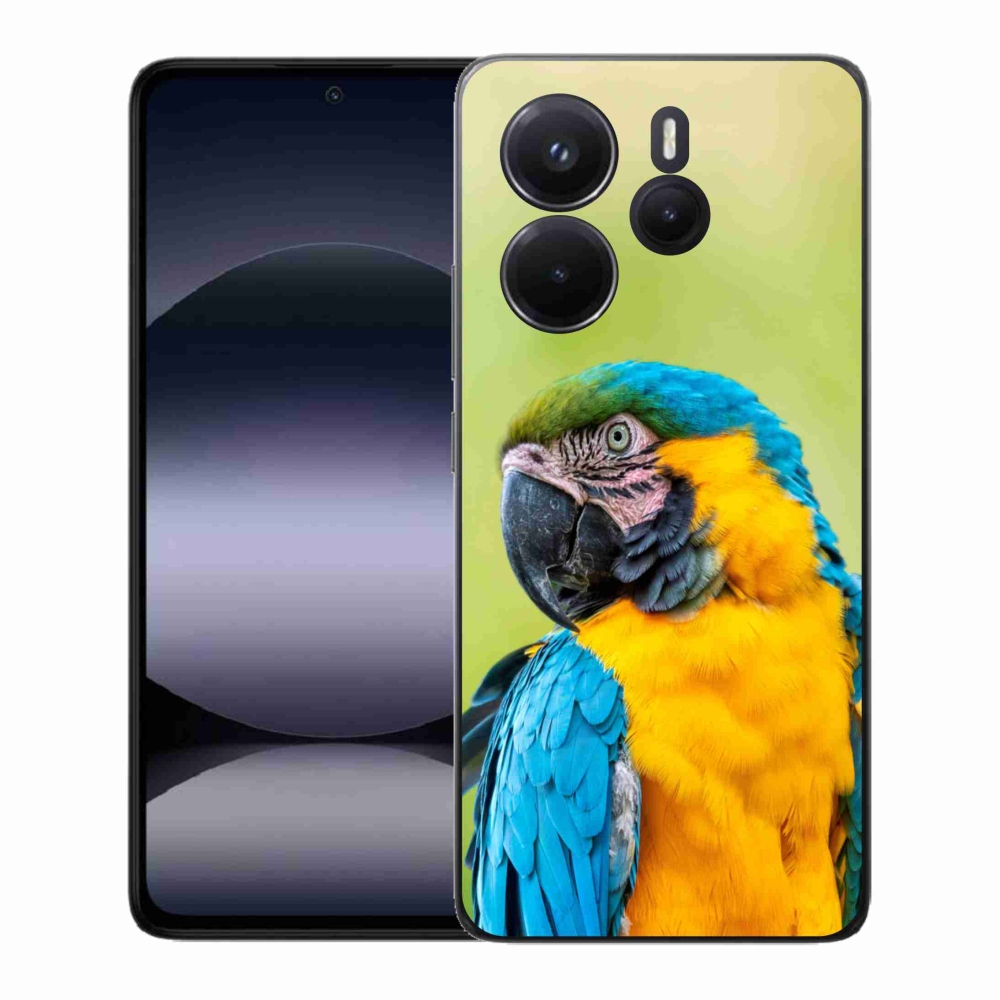 Gél borítás mmCase a Xiaomi Redmi Note 14-hez - papagáj ara 2