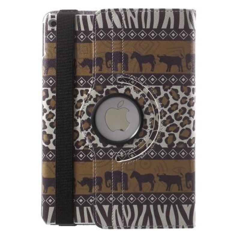 Inspire PU bőr tok iPad Air 2 készülékhez - állat afrika