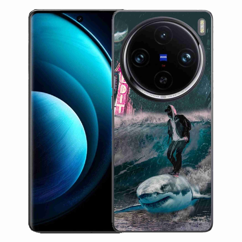 Zselés borítás mmCase a Vivo X100 Pro 5G készülékhez - cápa
