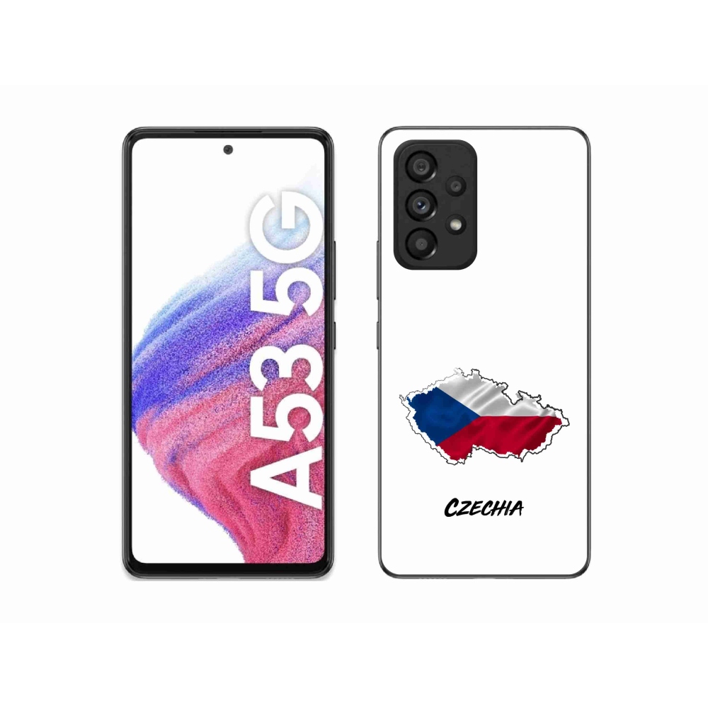 Gél védőhuzat mmCase Samsung Galaxy A53 5G - Csehország fehér háttér