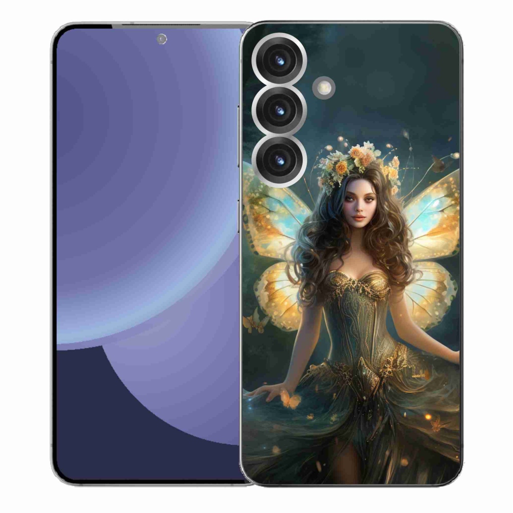 Gél borítás mmCase Samsung Galaxy S25+ - pillangó nőhöz