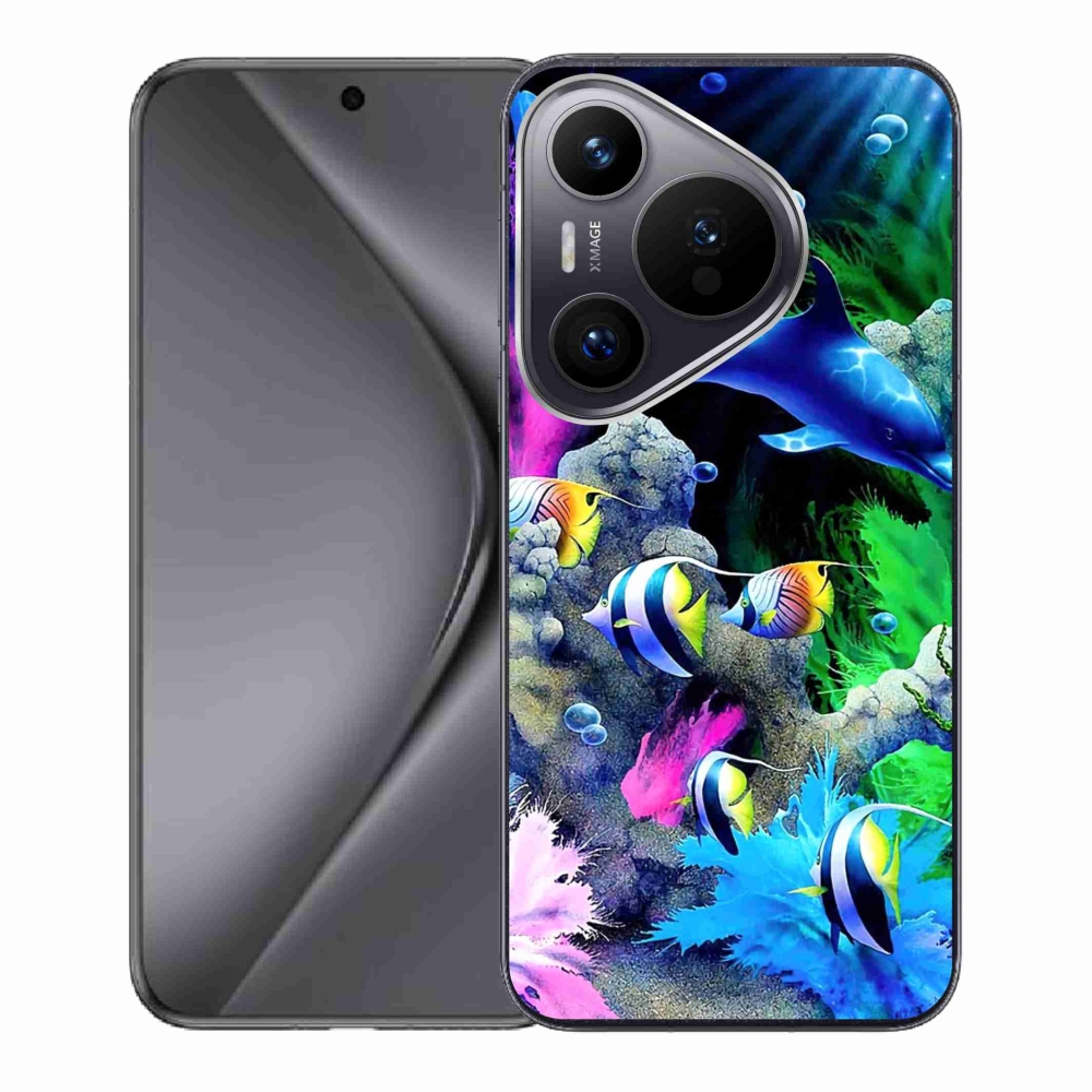 Gél tok mmCase a Huawei Pura 70 készülékhez - tengeri világ