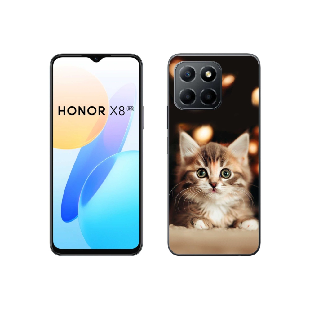 Gél borítás mmCase a Honor X8 5G/70 Lite 5G számára - aranyos cica 2
