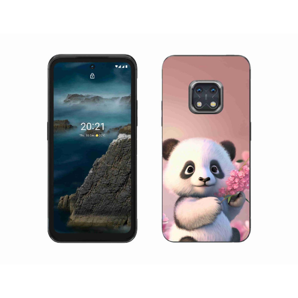 Gél borítás mmCase a Nokia XR20 készülékhez - aranyos panda