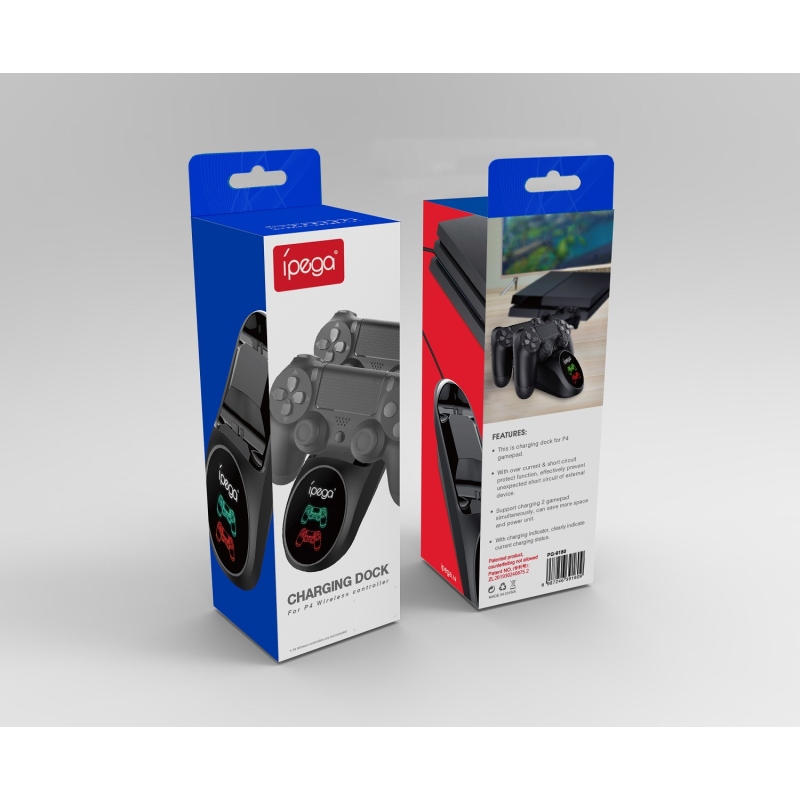 iPega 9180 PS4 Gamepad dupla töltő