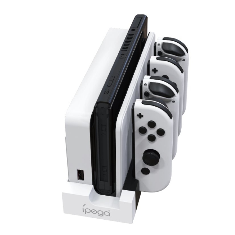 iPega 9186 töltő dokkoló N-Switch és Joy-con fehér/fekete színhez