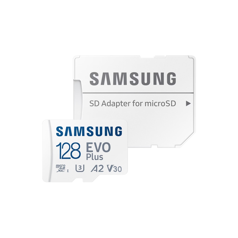 microSDXC 128GB EVO Plus Samsung Class 10 inkl. Adapter
