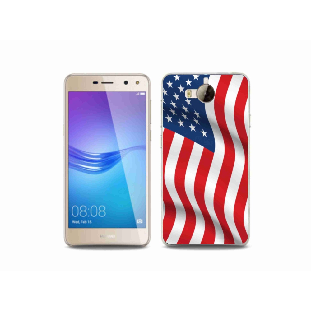 Gél borító mmCase a Huawei Y6 (2017) - USA zászlóhoz