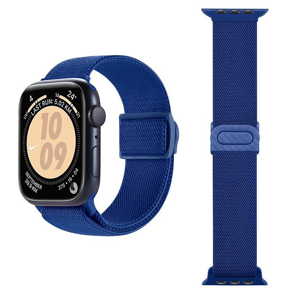 Fokozatos nejlon szíj Apple Watch Ultra/Ultra 2 49mm/SE/SE 2022/2023 44mm/9/8/7 45mm/6/5/4 44mm/3/2/1 42 mm-es Apple Watch Ultra/Ultra 2 49mm/SE/SE 2022/2023 44mm/9/8/7 45mm/6/5/4 44mm/3/2/1 42 mm - kék