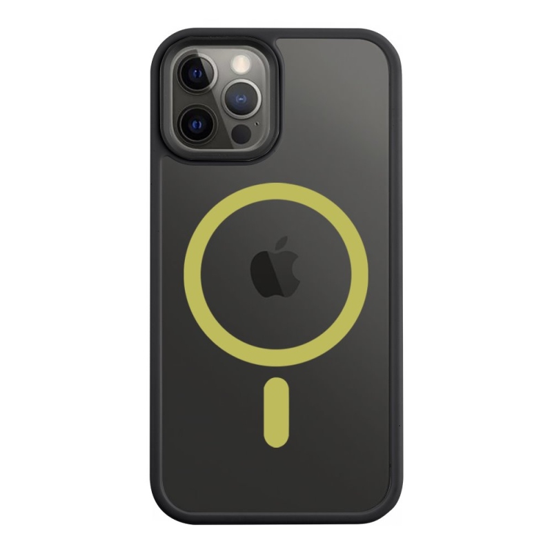 Tactical MagForce Hyperstealth 2.0 borító iPhone 12/12 Pro fekete/sárga színű készülékhez