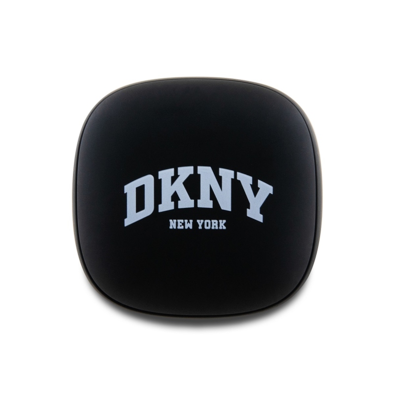 DKNY 3D gumiból készült matt felületű TWS vezeték nélküli fejhallgató fekete
